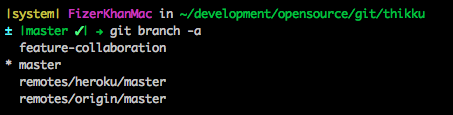 git branch -a