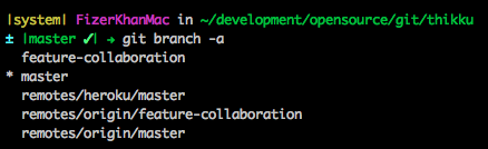 git branch -a