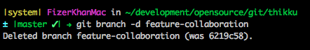 git branch -d